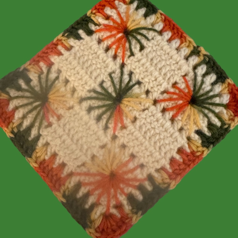 Vintage crochet pot holder